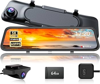 ⚠️最終値下げ、早い者勝ち⚠️ JADO ミラー型 ドライブレコーダー Amazon | JADO最新ドライブレコーダーミラー型 5K解像度 12